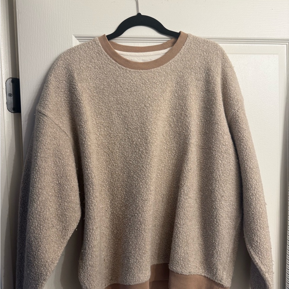 Outdoor Voices Tan Women's Crew Neck Sweater